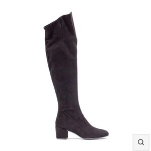 Ateliers over the knee boot - black suede - size 37